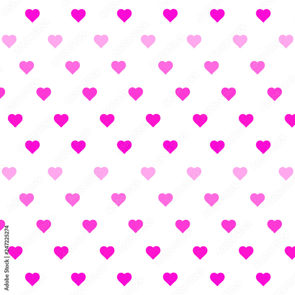 Heart background vector pattern - St Valentines day illustration repeating hearts popular love heart decor inspiration idea