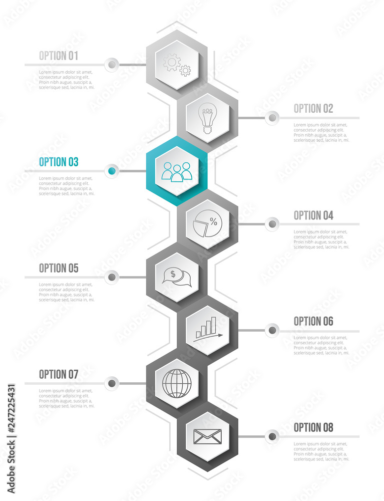 Company infographic template with business icons. Vector Company infographic template with business icons. Vector