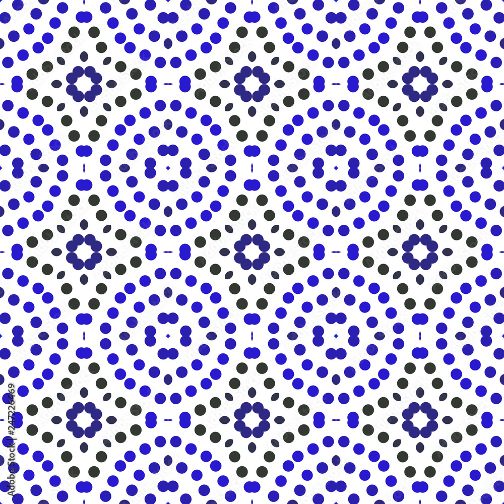 Seamless abstract pattern background with a variety of colored circles. Seamless abstract pattern background with a variety of colored circles.