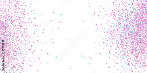 Confetti on white. Geometric background with glitters. Pattern for design. Print for flyers, posters, banners and textiles. Greeting cards. Luxury texture