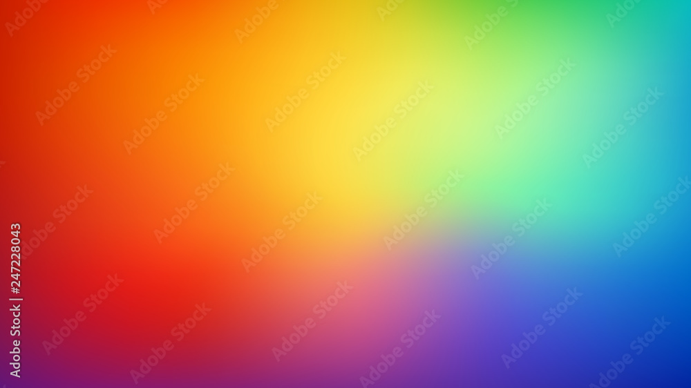 Smooth and blurry colorful gradient mesh background. Modern bright rainbow colors. Easy editable soft colored vector banner template. Premium quality. - obrazy, fototapety, plakaty 
