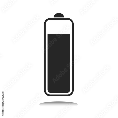 Energy Battery indicator icon with indicator, level of charge. Vector Illustration. White background.