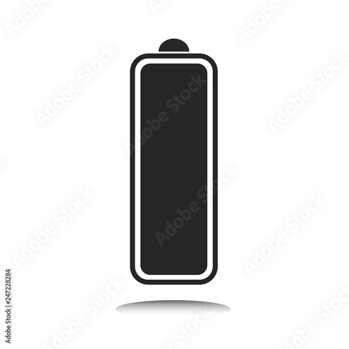 Energy Battery indicator icon with indicator, level of charge. Vector Illustration. White background.