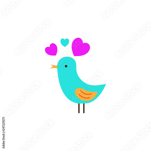 Valentines day, love birds icon. Element of Web Valentine day icon for mobile concept and web apps. Detailed Valentines day, love birds icon can be used for web and mobile © aliyev84