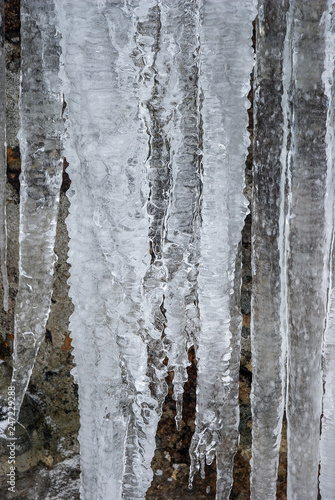 Icy rocks