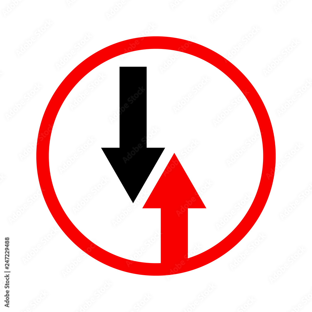 Sign Road Warning Priority Sign Road Warning Priority