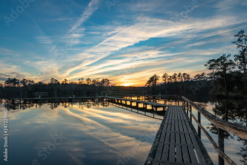 Sunset over a Creek in Eastern North Carolina © Eifel Kreutz