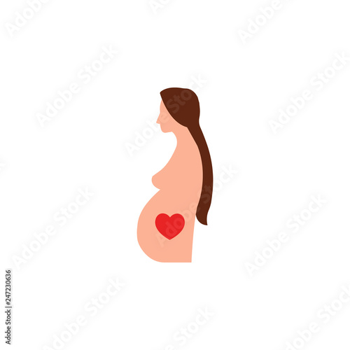 Valentines day, pregnant icon. Element of Web Valentine day icon for mobile concept and web apps. Detailed Valentines day, pregnant icon can be used for web and mobile