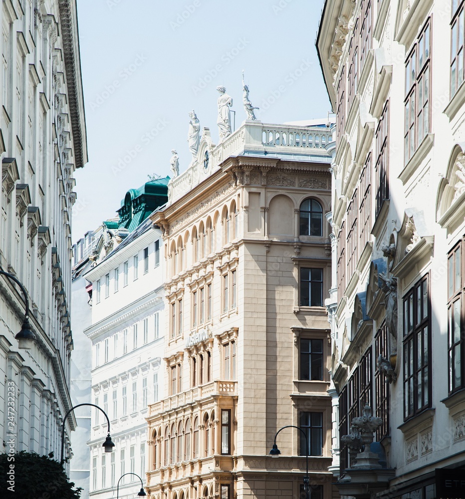 Ancient architecture in the center of Vienna