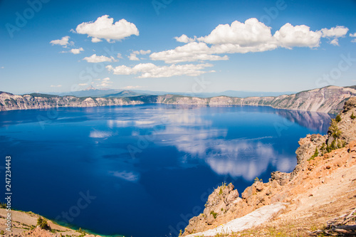 Crater Lake-Cloudy