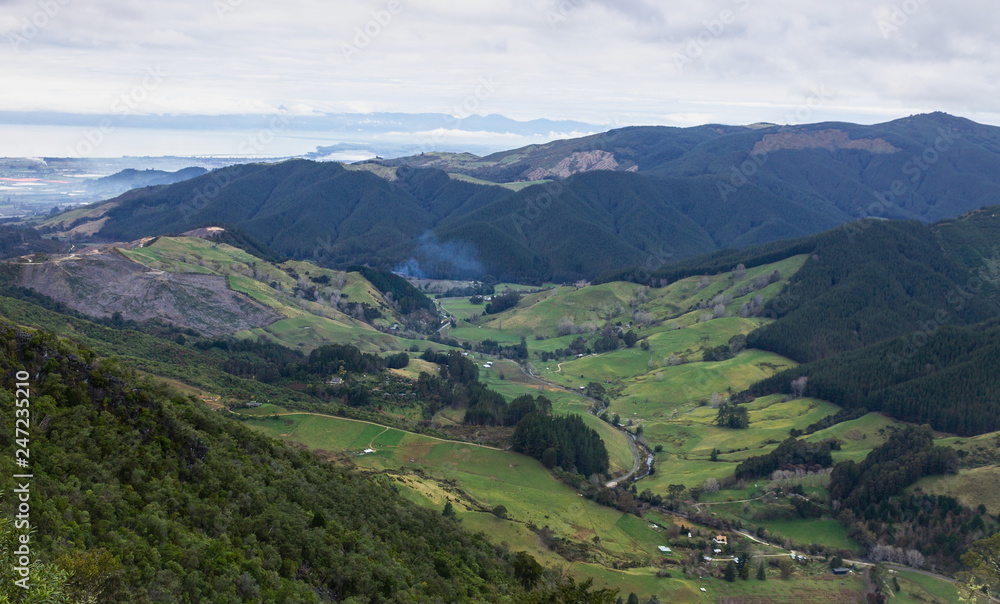 View from Hawkes Lookout, Nelson, New Zealand.