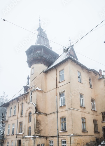 Ancient architecture in the center of Lviv