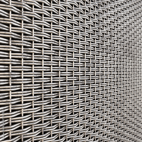 Wallpaper Mural Wicker metal grill. 3D illustration. Torontodigital.ca