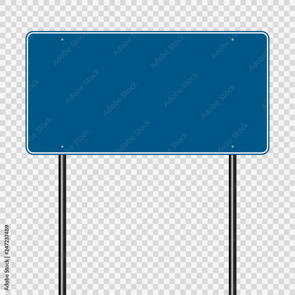 sign road blue on transparent background sign road blue on transparent background