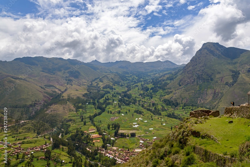 Fototapeta premium Andes Mountains in Peru in summer