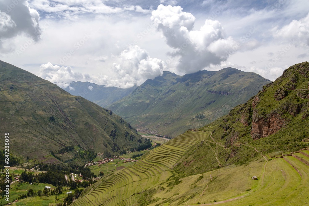 Andes Mountains in Peru in summer
