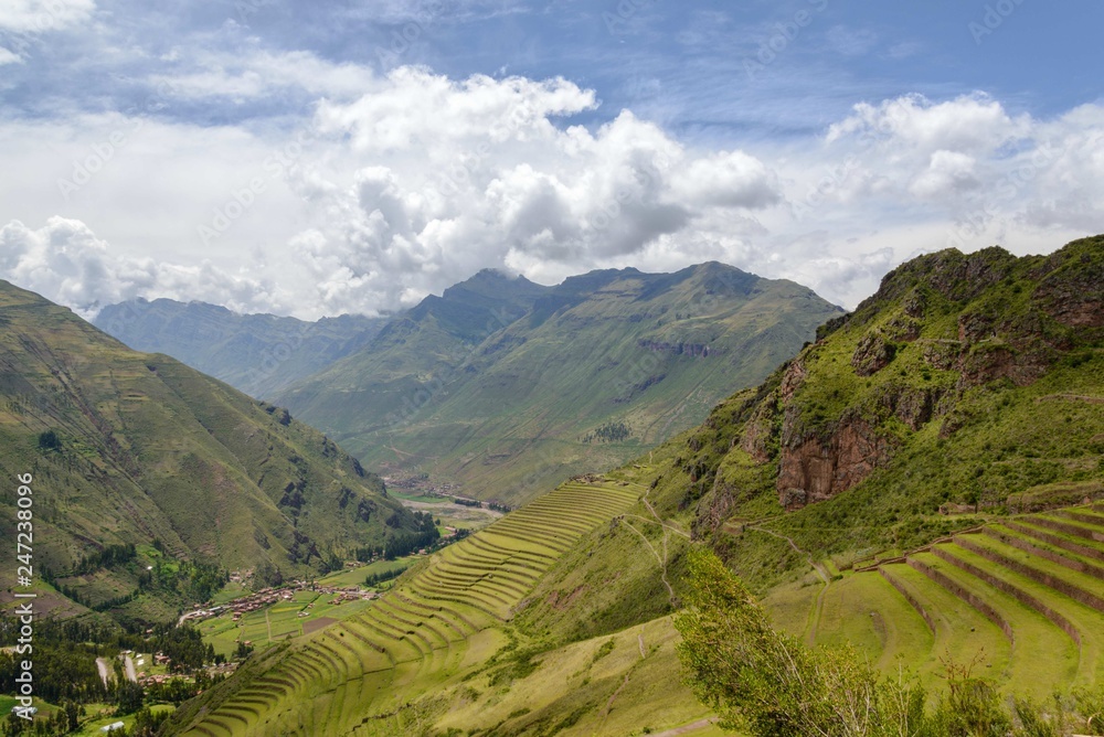 Andes Mountains in Peru in summer