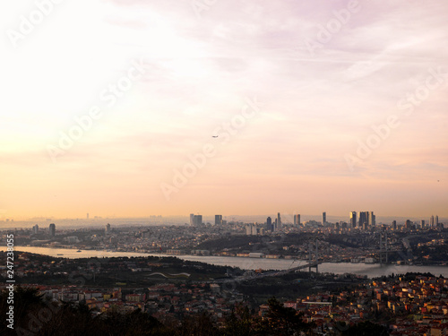 Istanbul City view at sunset