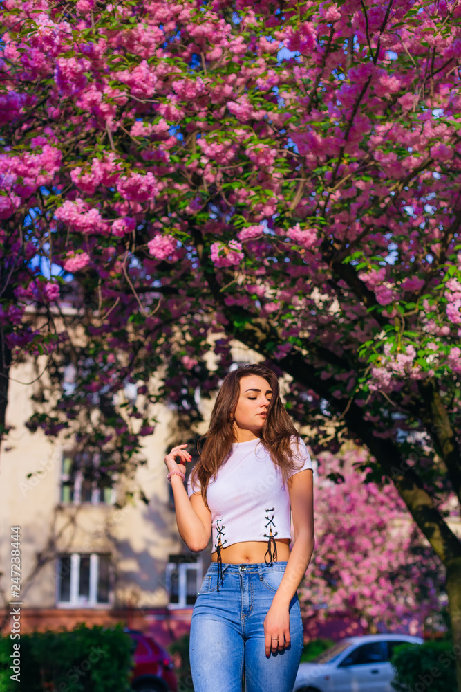 girl in a short shirt and abdomen visible on background japanese girl in a short shirt and abdomen visible on background japanese