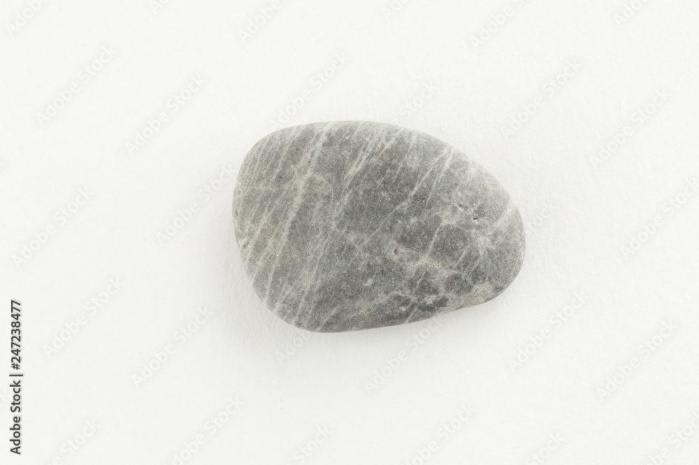 Sea pebble on a white background Sea pebble on a white background