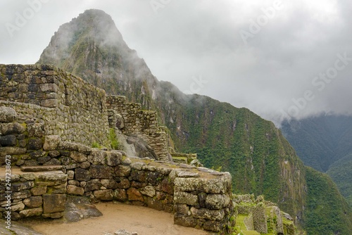 Rainy day in Macchu Picchu, Peru