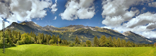 Bergwiese in den Alpen photo