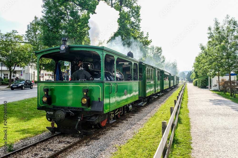 Old Train at lake Chiemsee, Germany
