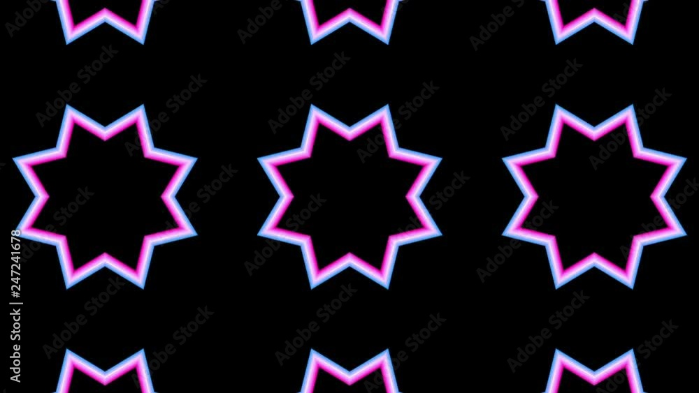 purple animated geometric patterns. abstraction moving screensaver. 3d render