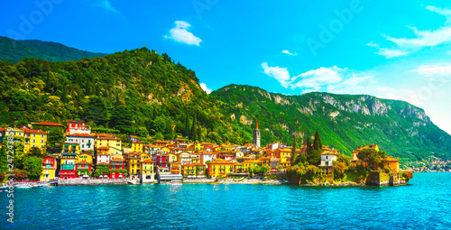 Varenna town, Como Lake district landscape. Italy, Europe.