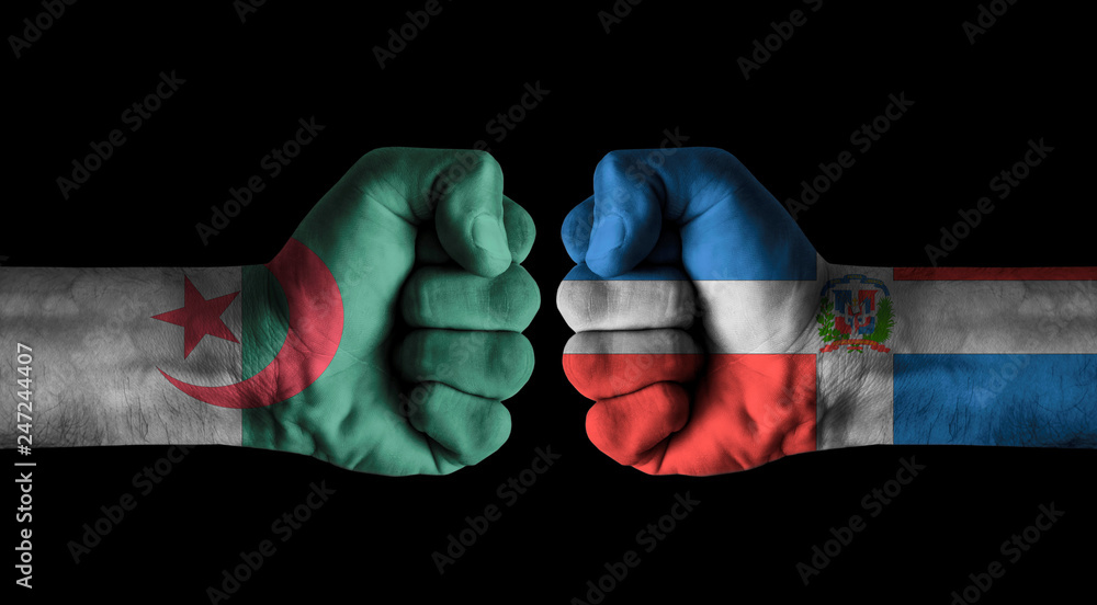 Fototapeta premium Algeria vs Dominican republic