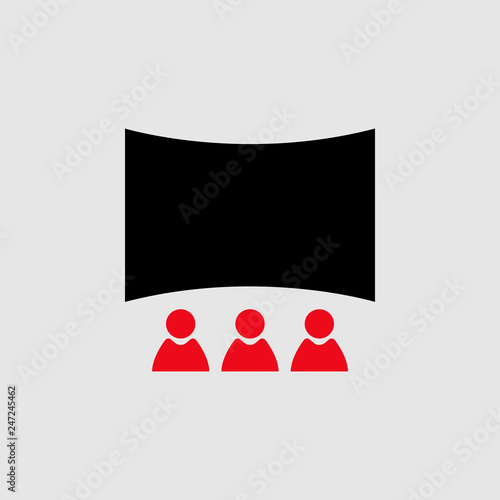 Theatre audience icon. Element of Theatre icon for mobile concept and web apps. Detailed Theatre audience icon can be used for web and mobile