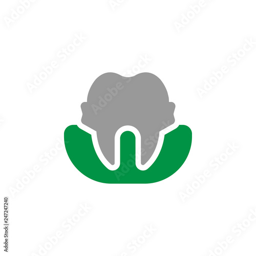 Gum and parodontosis icon. Element of Dental Care icon for mobile concept and web apps. Detailed Gum and parodontosis icon can be used for web and mobile