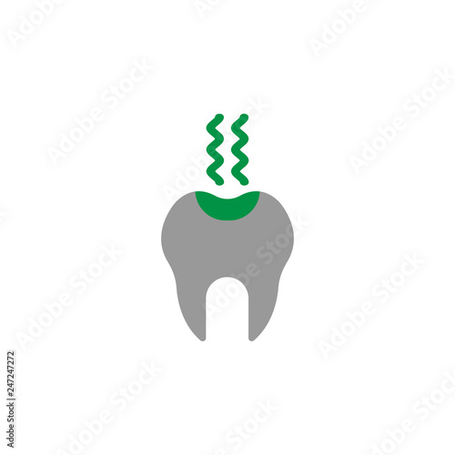Caries and cavity icon. Element of Dental Care icon for mobile concept and web apps. Detailed Caries and cavity icon can be used for web and mobile