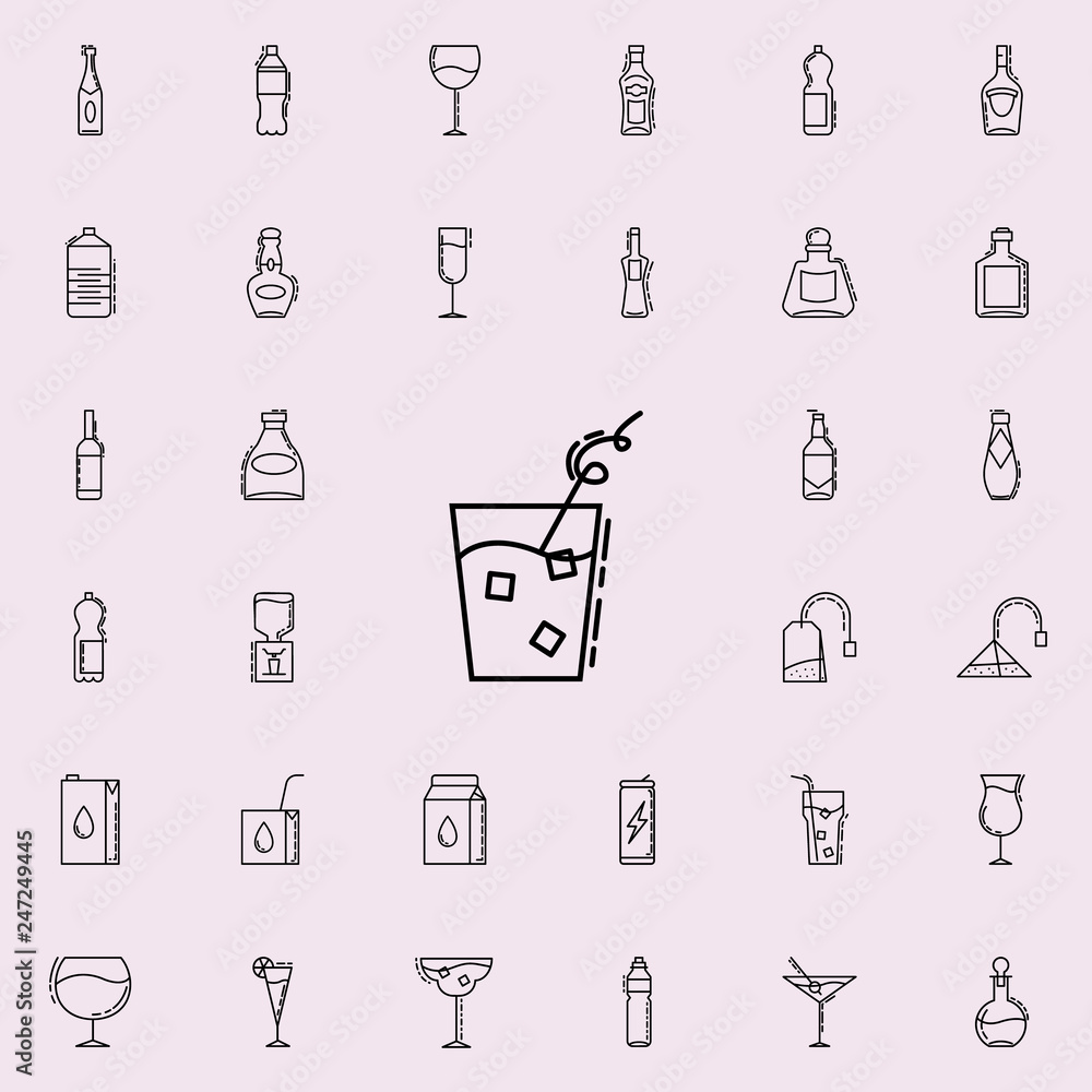 cold juice with ice dusk icon. Drinks & Beverages icons universal set for web and mobile cold juice with ice dusk icon. Drinks & Beverages icons universal set for web and mobile