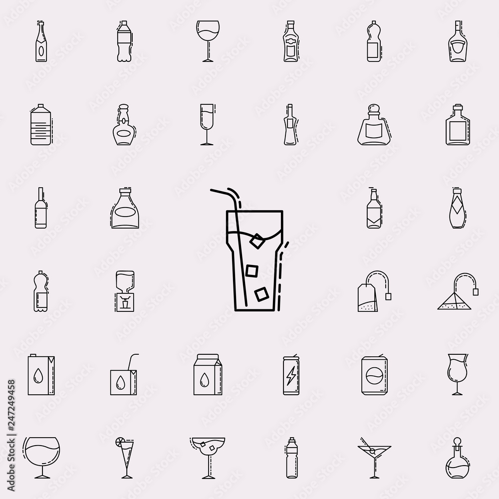 cold juice with ice dusk icon. Drinks & Beverages icons universal set for web and mobile cold juice with ice dusk icon. Drinks & Beverages icons universal set for web and mobile
