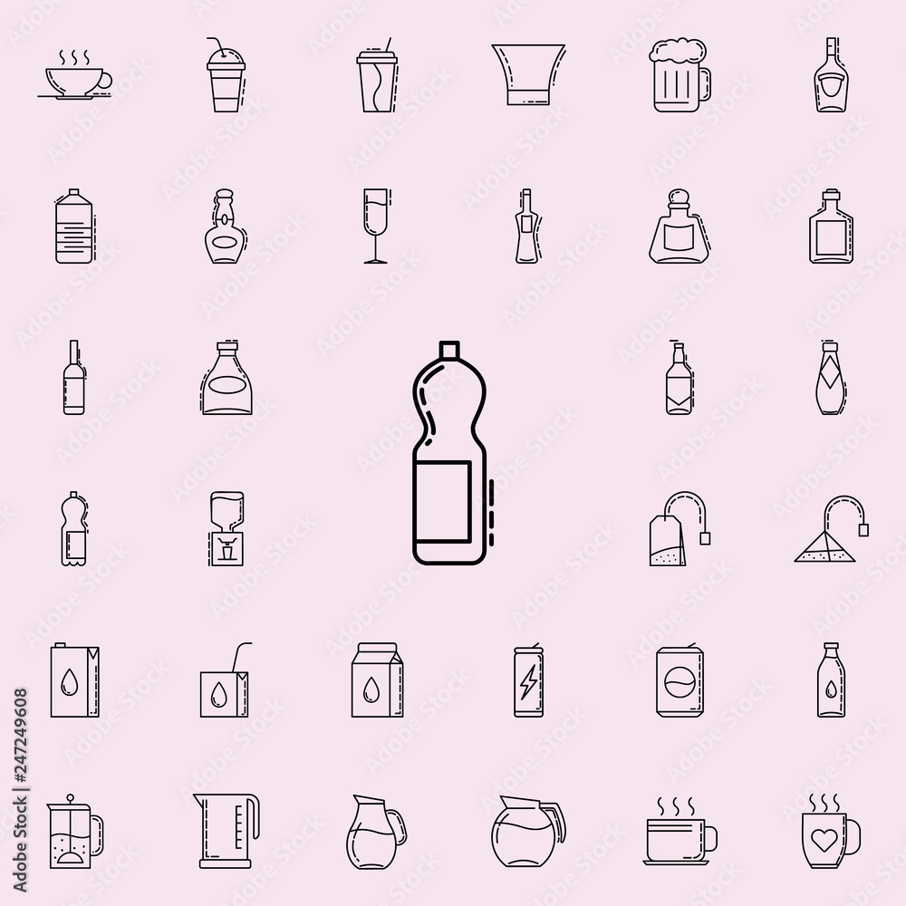 bottle of juice dusk icon. Drinks & Beverages icons universal set for web and mobile bottle of juice dusk icon. Drinks & Beverages icons universal set for web and mobile