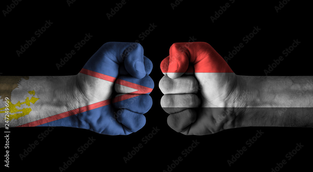 Fototapeta premium American samoa vs Yemen