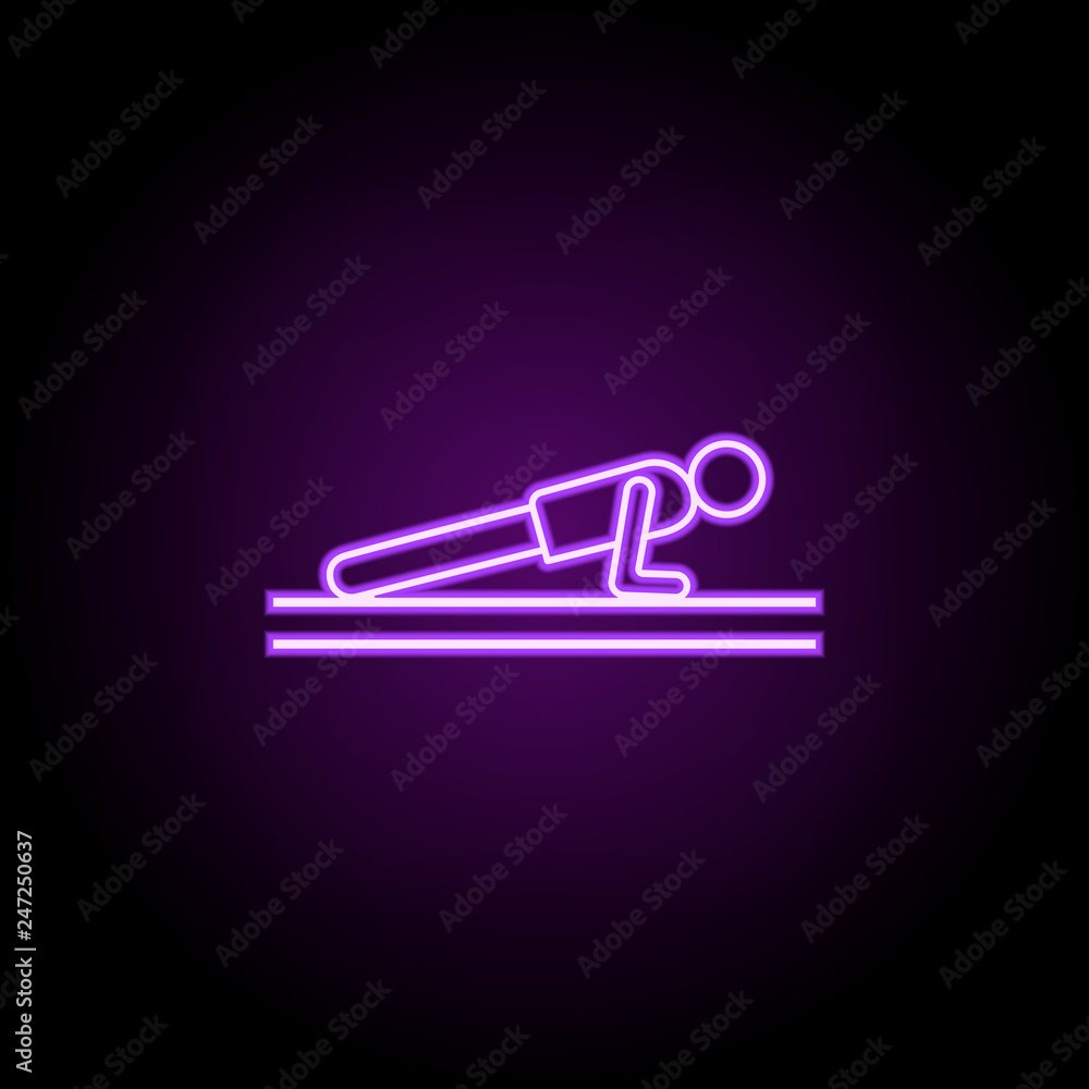 sport exercise outline icon. Elements of Sport in neon style icons. Simple icon for websites, web design, mobile app, info graphics sport exercise outline icon. Elements of Sport in neon style icons. Simple icon for websites, web design, mobile app, info graphics