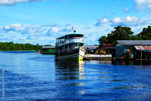 Manaus, Amazonas, Brazil. Rio Negro river and its beauties that enchant to all visitors. Amazonia, the living nature.