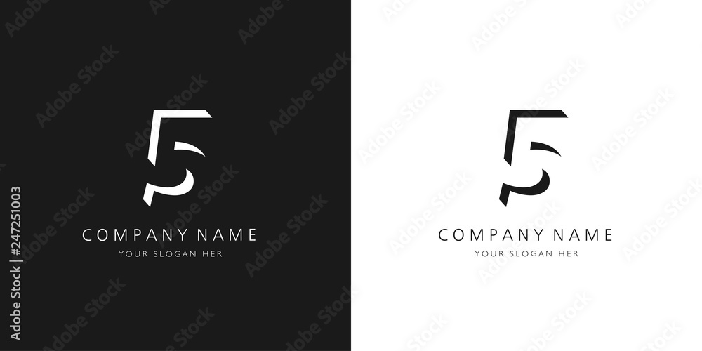 8 logo numbers modern black and white design 8 logo numbers modern black and white design