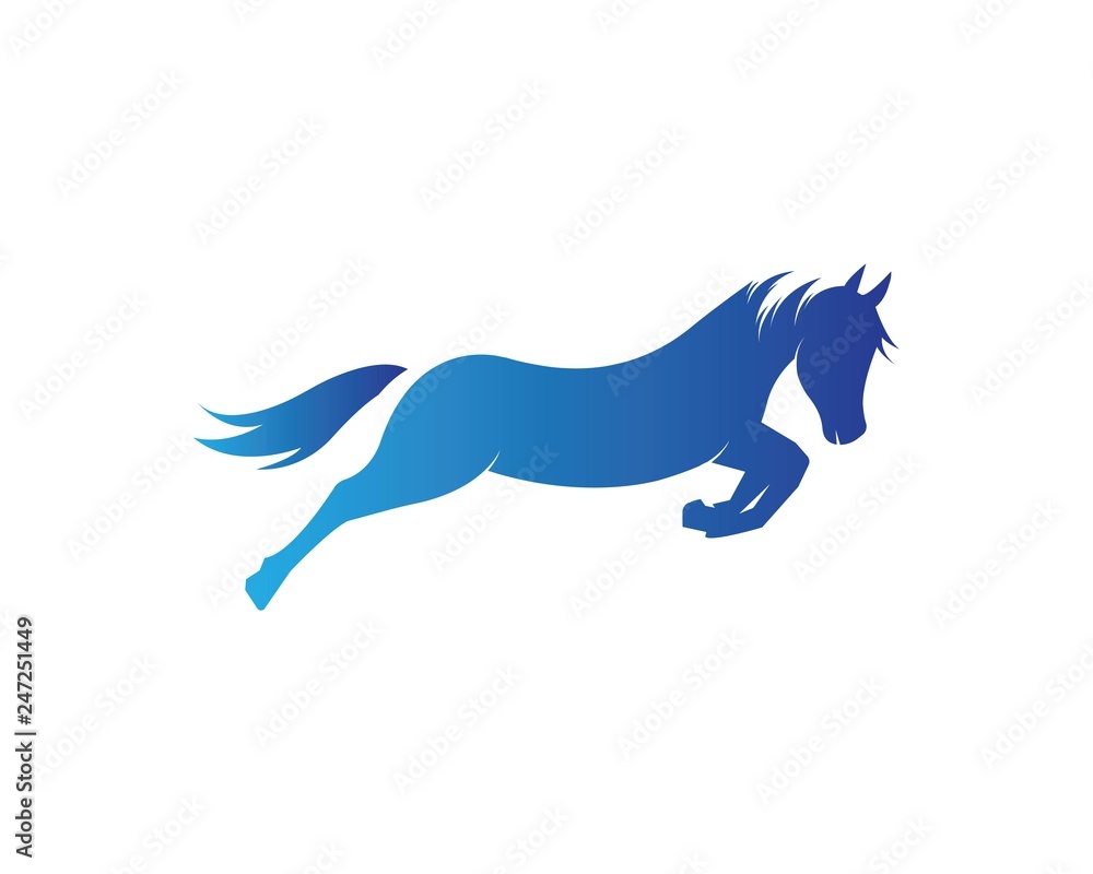 Fototapeta premium Horse Logo Template Vector illustration