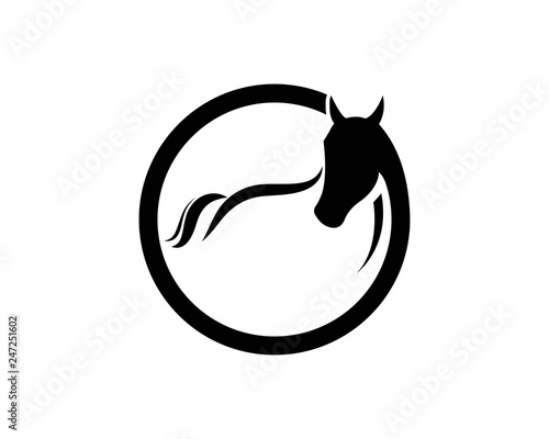 Horse Logo Template Vector illustration