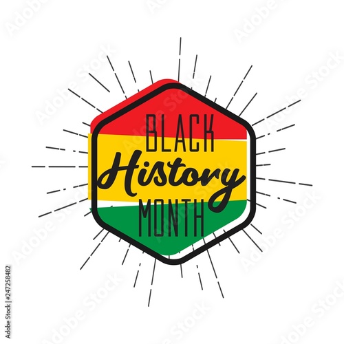Black History Month Vector Template Design Illustration