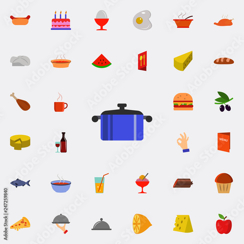 pan icon. Resturant icons universal set for web and mobile
