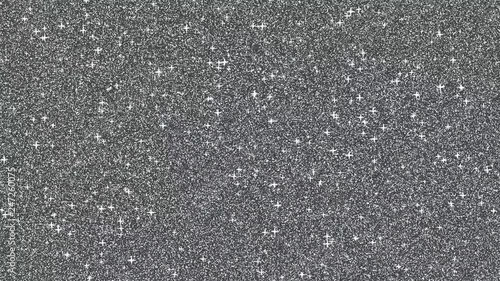 4k Silver glitter animation, glowing background