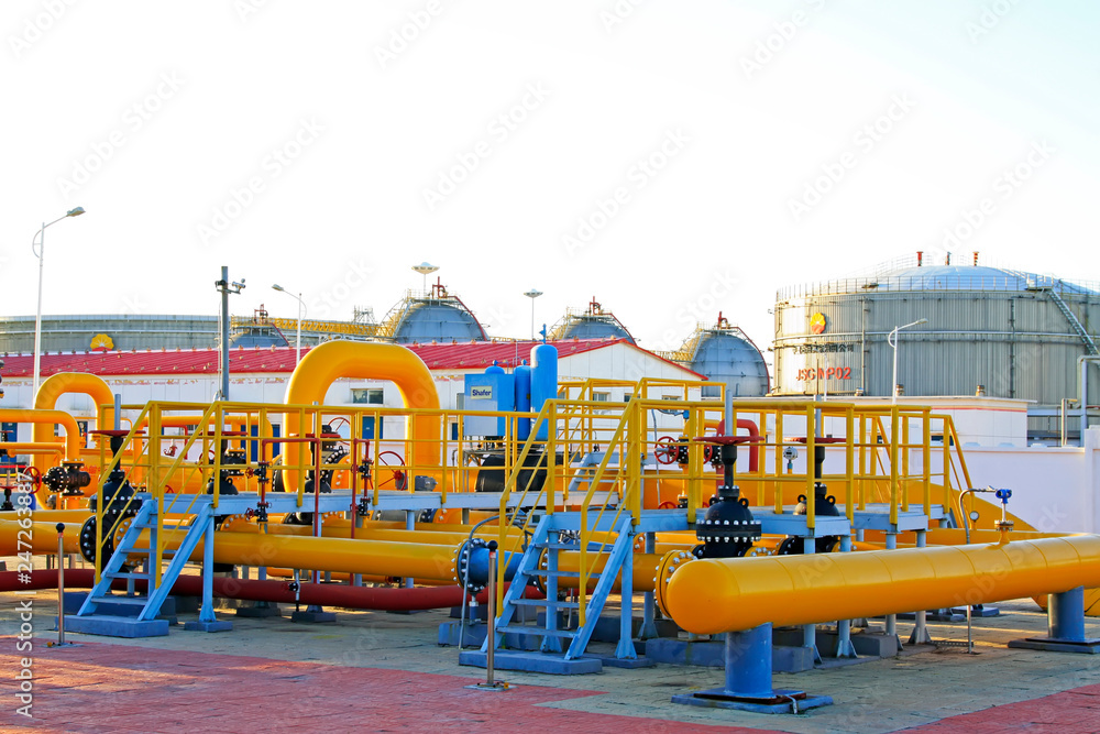 Oil refineries machinery and equipment in jidong oilfield company, caofeidian, hebei province, China