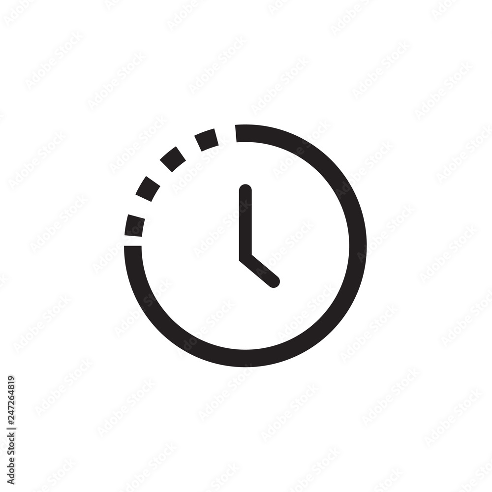 Clock icon Vector illustration, EPS10. Clock icon Vector illustration, EPS10.