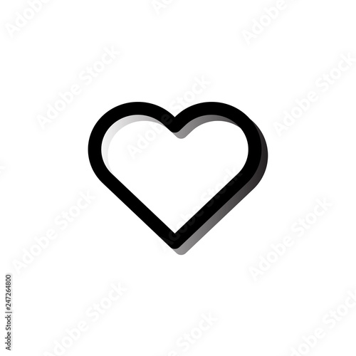 Heart icon Vector illustration, EPS10.