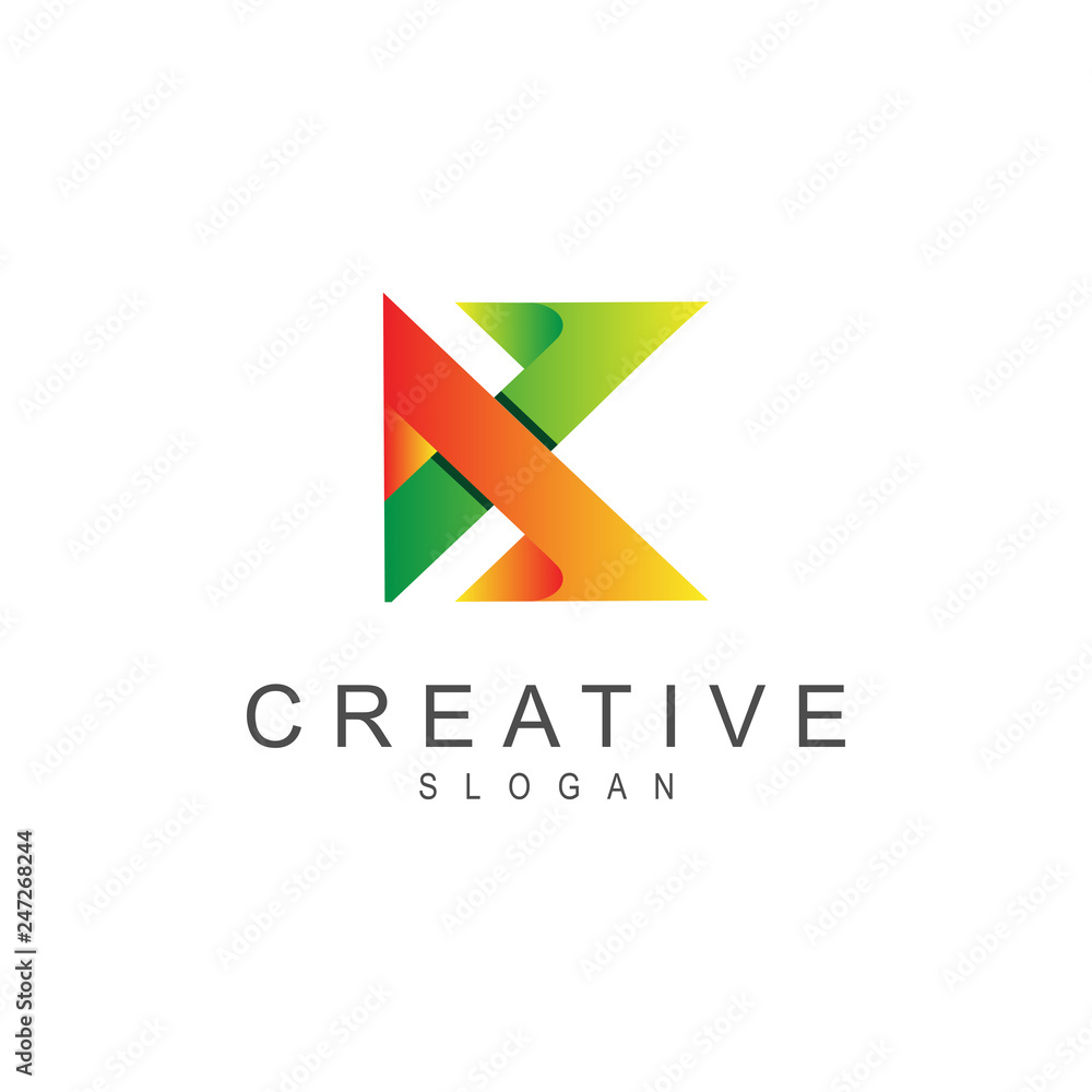 Abstract Letter K Logo Abstract Letter K Logo