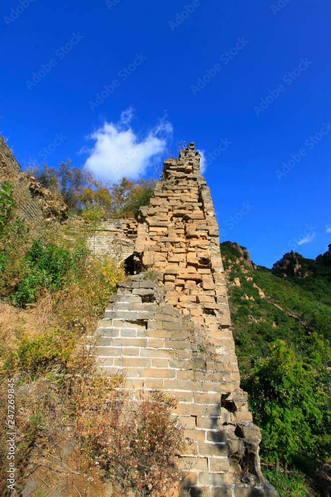 Great Wall of China architectural scenery